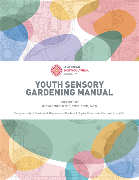 Cover image for the Youth Sensory Gardening Manual